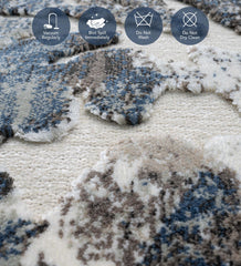 Genova Classical Carpet Cream and Blue