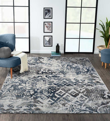 Genova Classical Carpet Cream and Blue
