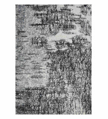 Softness Modern Abstract Runner Charcoal and Cream