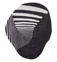 Shapescape Polyester Abstract Carpet Charcoal