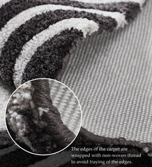 Shapescape Polyester Abstract Carpet Charcoal