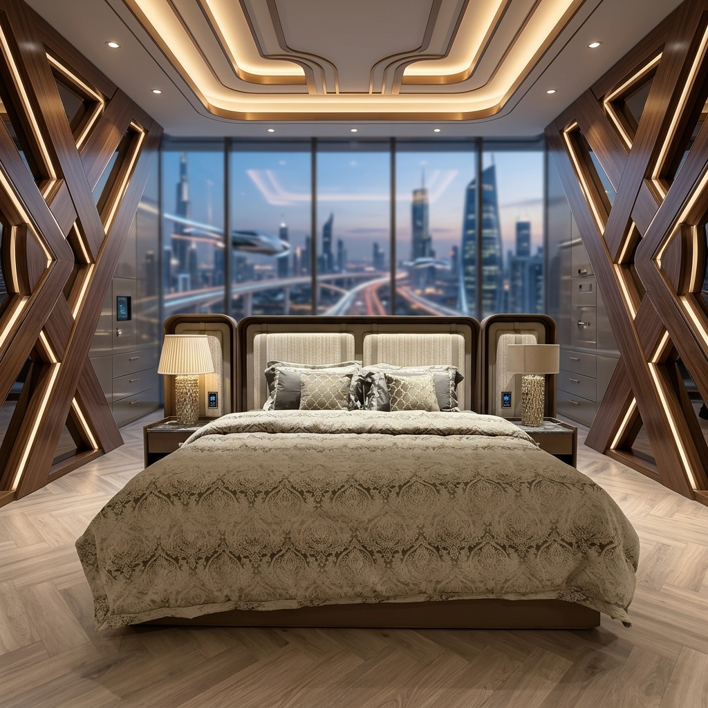 Coffee Brown Designer Luxury Bed