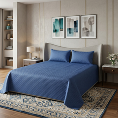 Blue Diamond Bed Cover