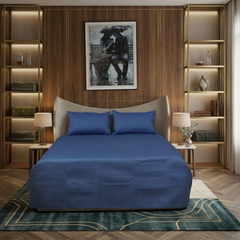 Blue Diamond Bed Cover
