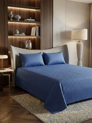 Blue Diamond Bed Cover