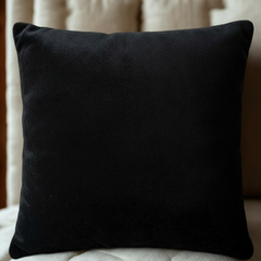 Caped Crusader Mask Embroidered Plush Cushion