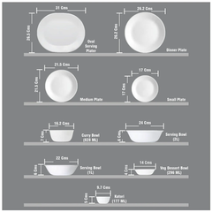 Gold Series - 32 Pcs Dinner Set