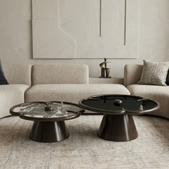 Pu Finish Dark Brown Intense Centre Table