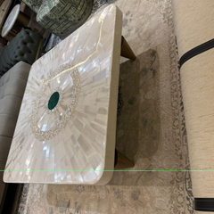 White Mop Centre Table
