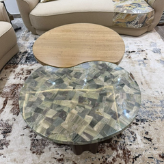 Pu Finish Marble Veneer Intense Centre Table