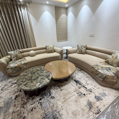 Pu Finish Marble Veneer Intense Centre Table