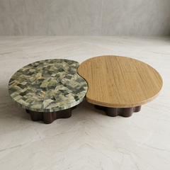 Pu Finish Marble Veneer Intense Centre Table