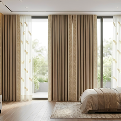 Brown Designer Curtain