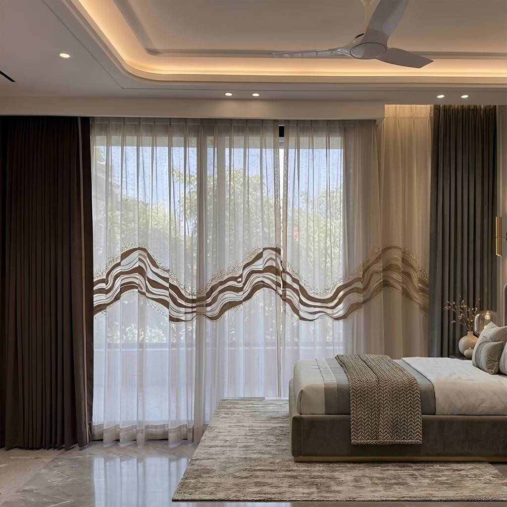 White Transparent Curtain