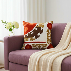 Designer Aari Work Cushion Cover