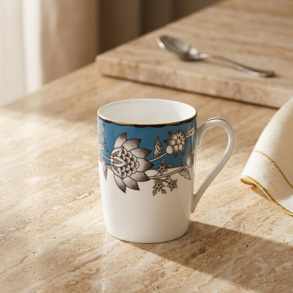 Chelsea Estate Blue Mug with Gift Box