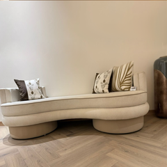 Light Brown Lounger Sofa Bench