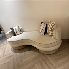Light Brown Lounger Sofa Bench
