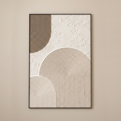 Abstract Arc Gold-Lined Wall Art Set (2-Piece)