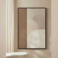 Abstract Arc Gold-Lined Wall Art Set (2-Piece)